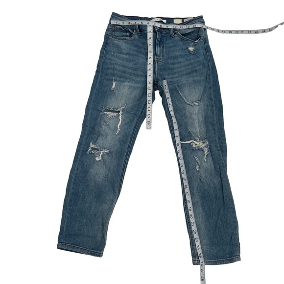 eunina Frankie Low Rise Girlfriend Distressed Jeans Size 7 Women’s - Picture 5 of 7